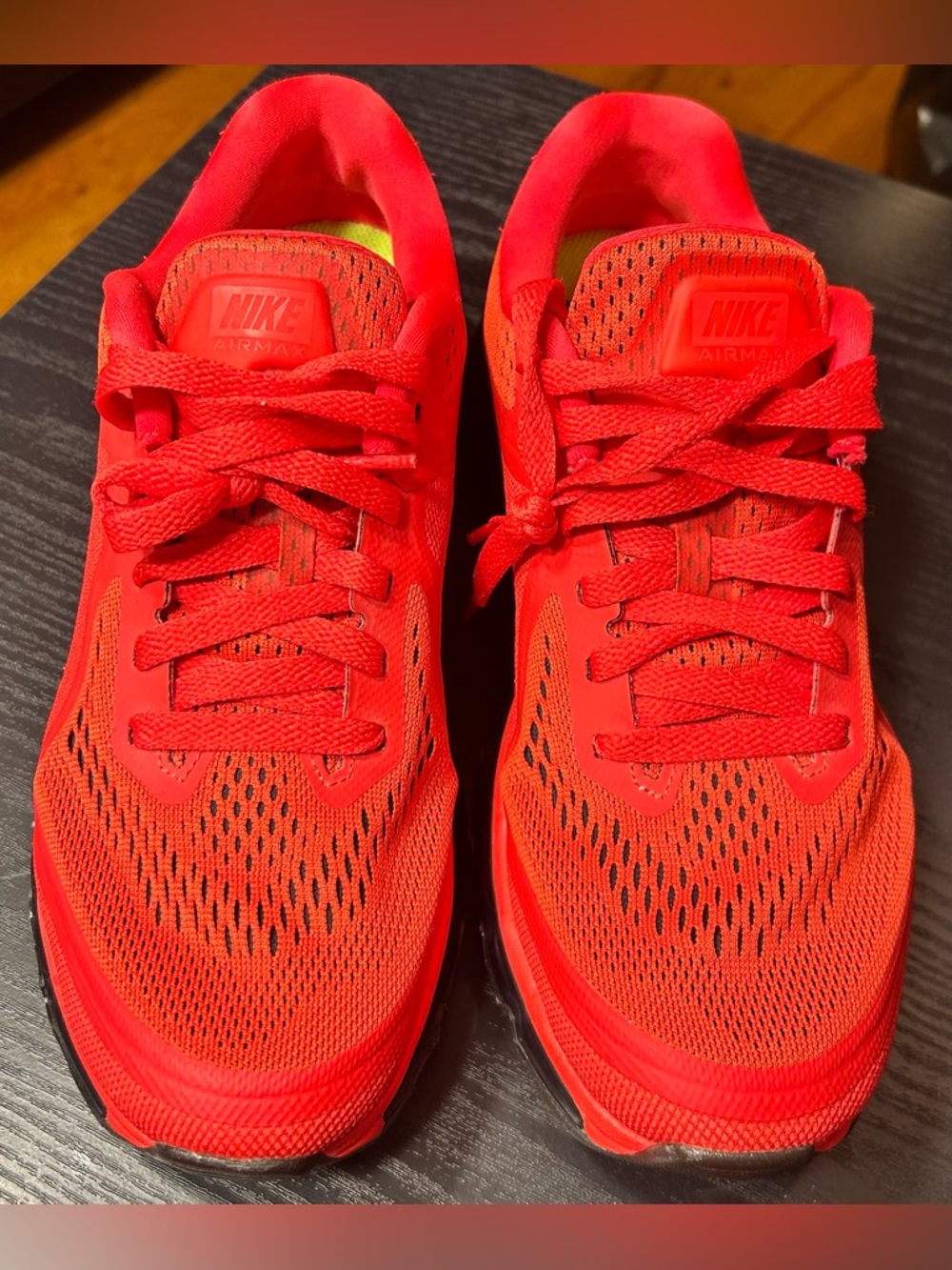 Nike Air Max 2014 Bright Red Running Shoes Men’s Size 8.5 Full Air Max